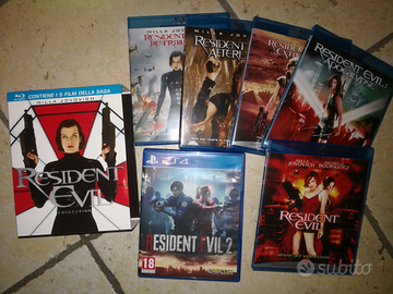 Resident Evil 2 Ps4 play + Saga film blu ray disc