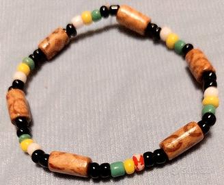 BRACCIALI VINTAGE ELASTICI DI PERLINE