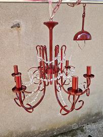 Lampadario con gocce vintage 