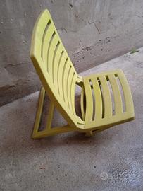 sedia plastica da mare spiaggia 