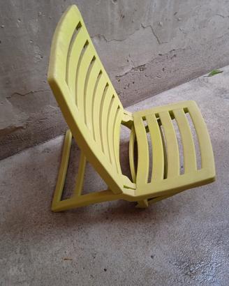 sedia plastica da mare spiaggia 