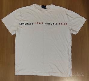 T-shirt Lonsdale 1960 XL bianca originale