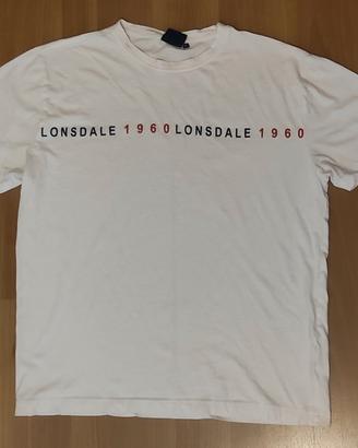 T-shirt Lonsdale 1960 XL bianca originale
