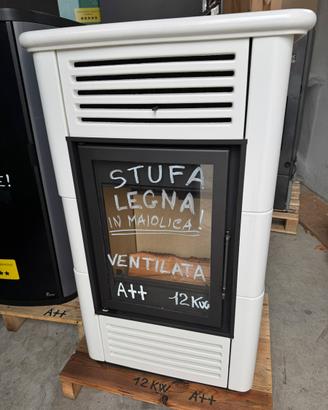 STUFA LEGNA 12kw CON DOPPIA VENTILAZIONE AMBIENTE