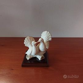 Statuetta coppia di colombe vintage