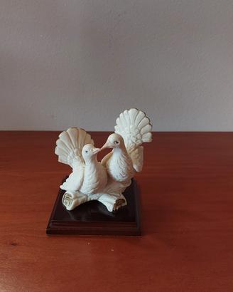 Statuetta coppia di colombe vintage