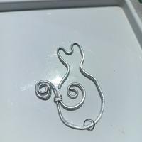 ciondolo in alluminio Martellato