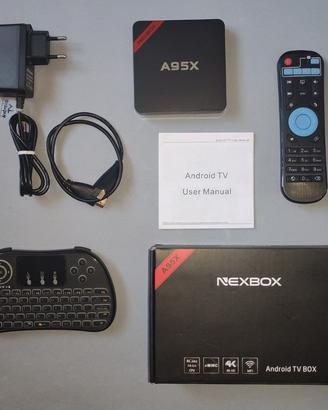 Android box TV + mini tastiera retroilluminata