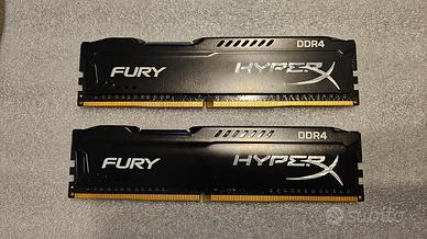 Memoria ram HyperX DDR4 2x4GB  2400MHz CL15