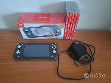 Nintendo switch lite grigia + 5 giochi