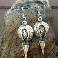 orecchini turchi pendenti Zama rifinita argento 