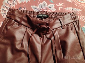 Pantaloni ecopelle ONLY Petite