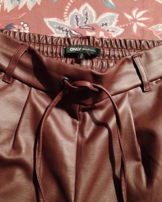 Pantaloni ecopelle ONLY Petite