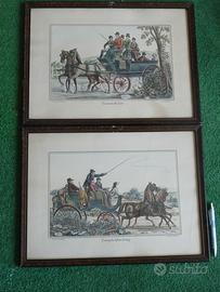 antiche stampe inglesi -cornici- Barenger