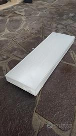 plafoniera 3F 2x18w con lampadine