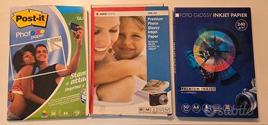 Carta fotografica inkjet