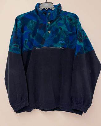 Pile Fila vintage anni 90 crazy pattern - XL