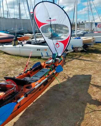 kayak da pesca rtm abaco 4,20 accessoriato