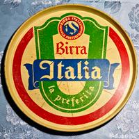 Vassoio Pubblicitario Latta Birra Italia '50/'60