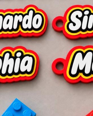 Portachiavi personalizzati  stile mattoncini