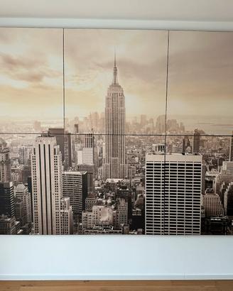 Quadro Moderno New York 6pannelli 100 x 100