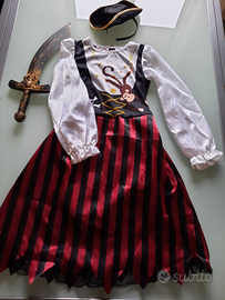 Abito carnevale pirata bambina tg 8/10 anni - Tutto per i bambini In  vendita a Modena