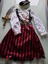 Vestito carnevale hot sale pirata bambina