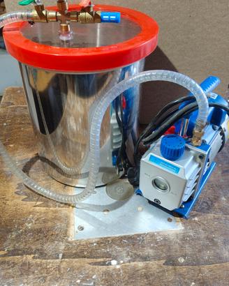 pompa per vuoto/ degasatore per resina
