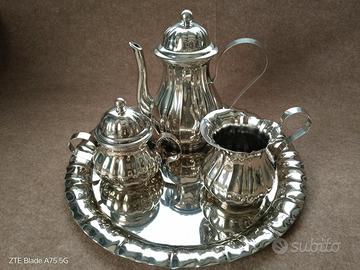 Servizio Te Caffè in silver plate