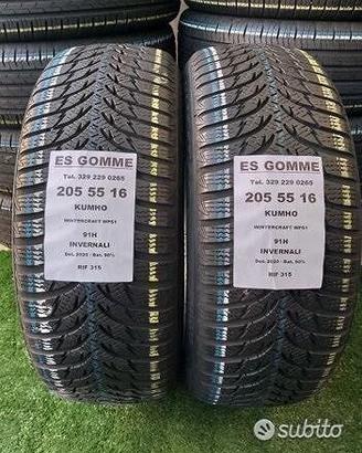 2 gomme 205 55 16 KUMHO INV RIF315