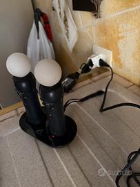 2 CONTROLLER PLAYSTATION MOVE+ BASE DI RICARICA