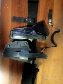 Cinturone con molla e fondina 