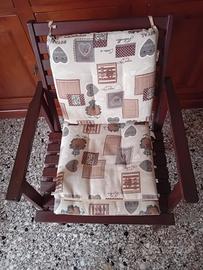 poltrona in legno da esterno 