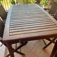 Tavolo e sedie serie Amalfi  da giardino