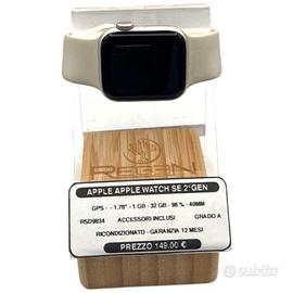 Apple Watch SE 2Gen 40mm GR. A Garanzia 12 Mesi