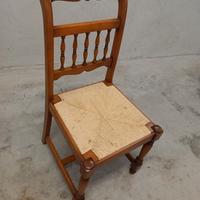 Tavolo e Sedie in castagno per cucina o salotto