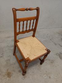 Tavolo e Sedie in castagno per cucina o salotto