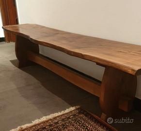 PANCA ARTIGIANALE IN NOCE