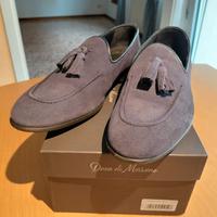 Mocassini camoscio tg45 color blu