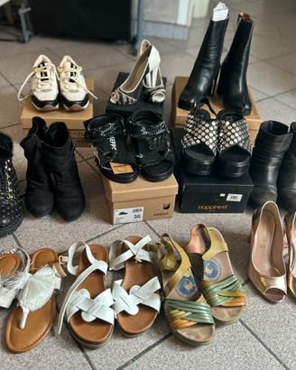 Lotto 12 scarpe n 36 nuove e usate