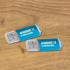 windows 11 e 10 USB reinstallazione sistema