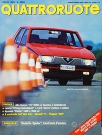 Collezione completa Quattroruote dal 1982 al 2001