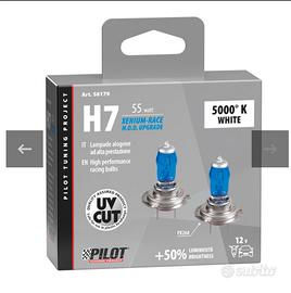coppia lampadine tipo h7 xenon h.o.d nuove 5.000k