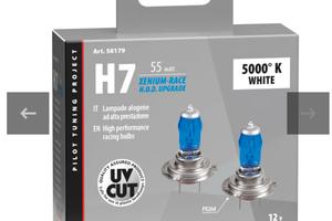 coppia lampadine tipo h7 xenon h.o.d nuove 5.000k