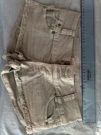 Short di Jeans Color Beige