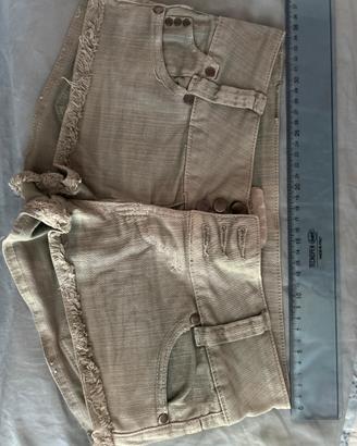Short di Jeans Color Beige