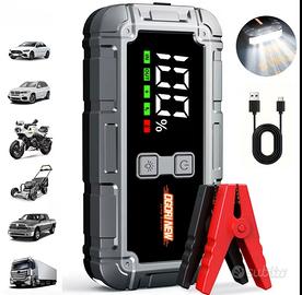 Avviatore batteria di emergenza per auto moto 3in1
