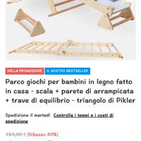 Parco giochi in legno