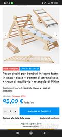 Parco giochi in legno