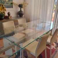  Tavolo di cristallo marca Cattelan 